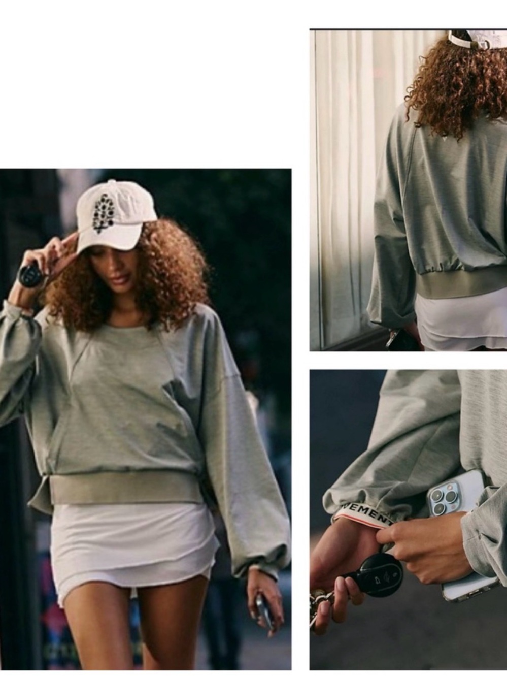 FP Movement by Free People jump start Relaxed Crewneck Sweatshirt with pants